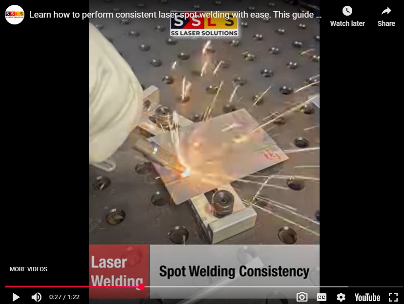 how to perform consistent spot welding with laser